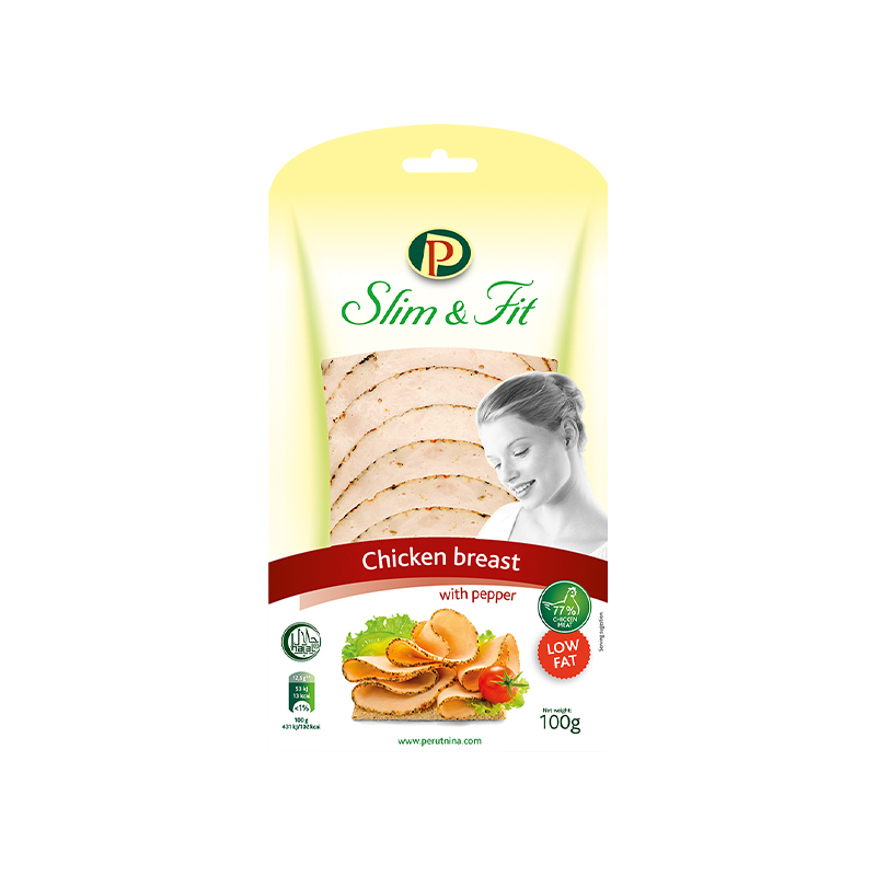 Perutnina Chicken Breast with Pepper, Cold cuts 100g