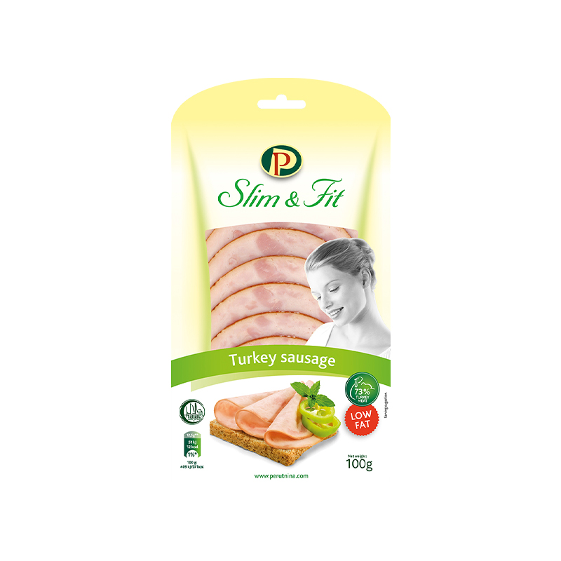 Perutnina Turkey Sausage Slice 100g