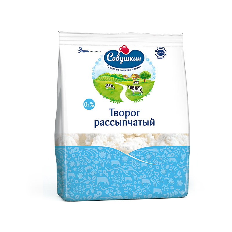 Savushkin Cottage Cheese 0% 350g