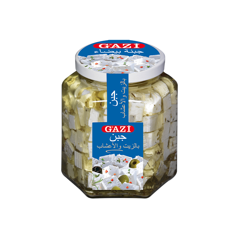 Gazi Soft Cheese Cubes In Oil With Herbs 45%  300g