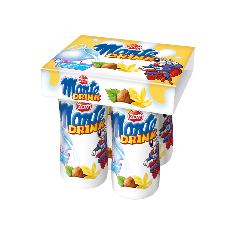Zott Monte Milk Drink With Vanilla 4x95ml