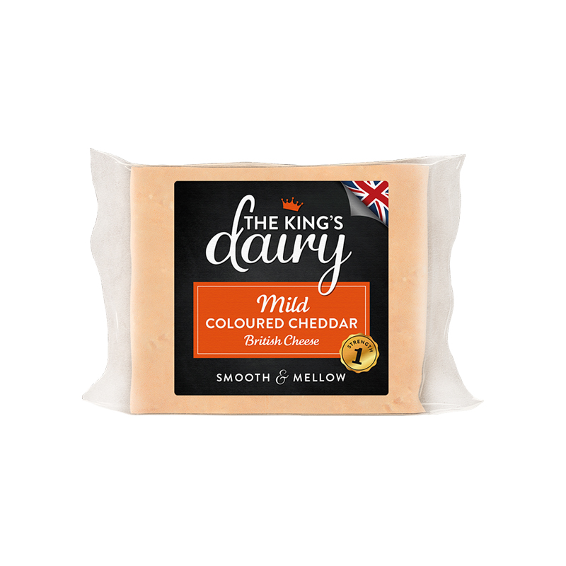 The Kings Dairy Coloured Cheddar 200g