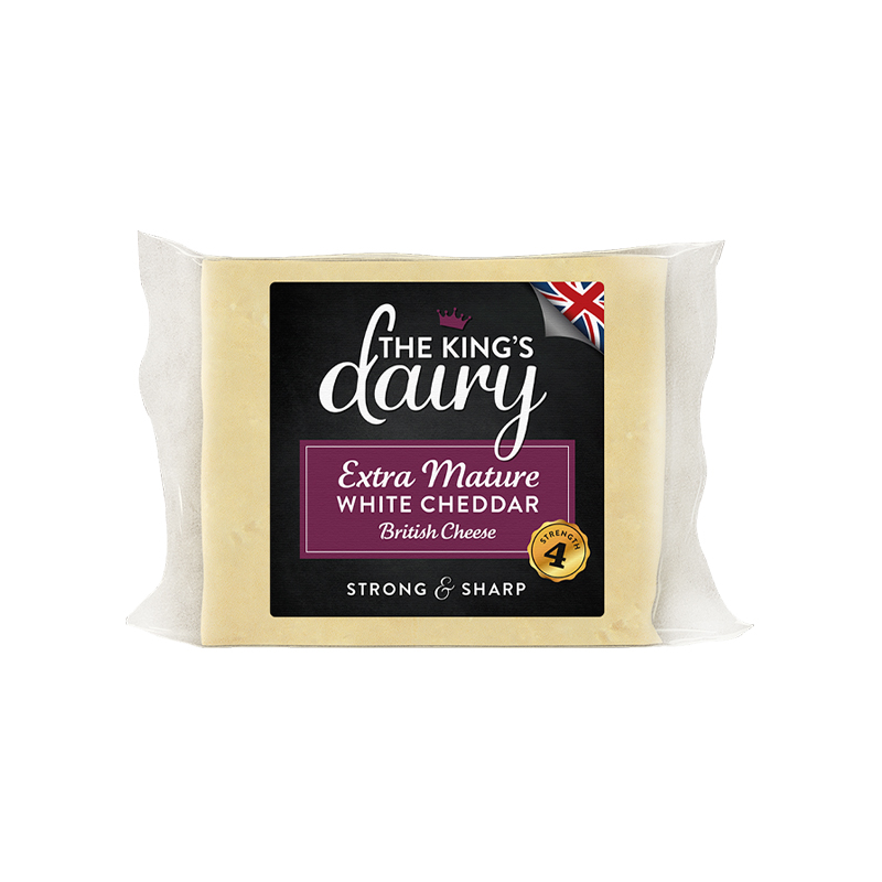 The Kings Dairy Extra Mature White Cheddar 200g