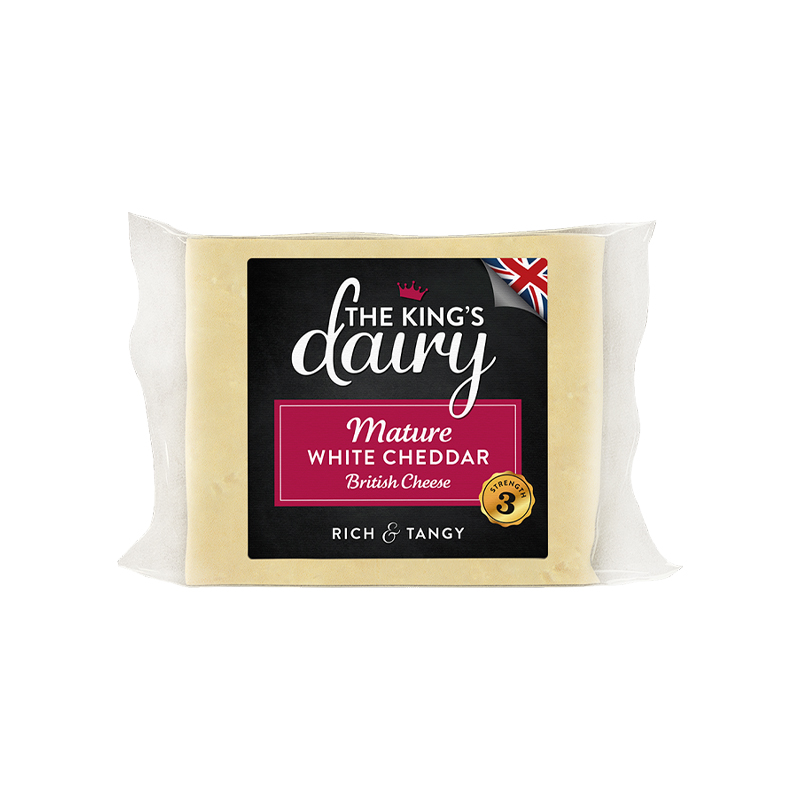The Kings Dairy Mature White Cheddar 200g