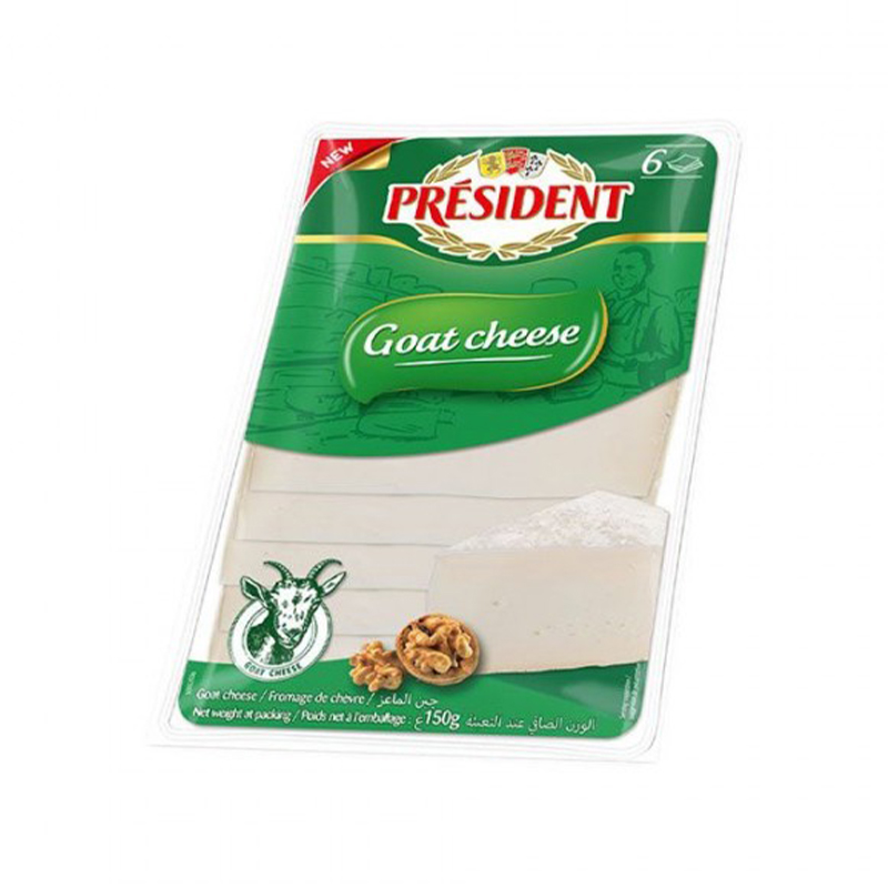 President Goat Cheese Slices