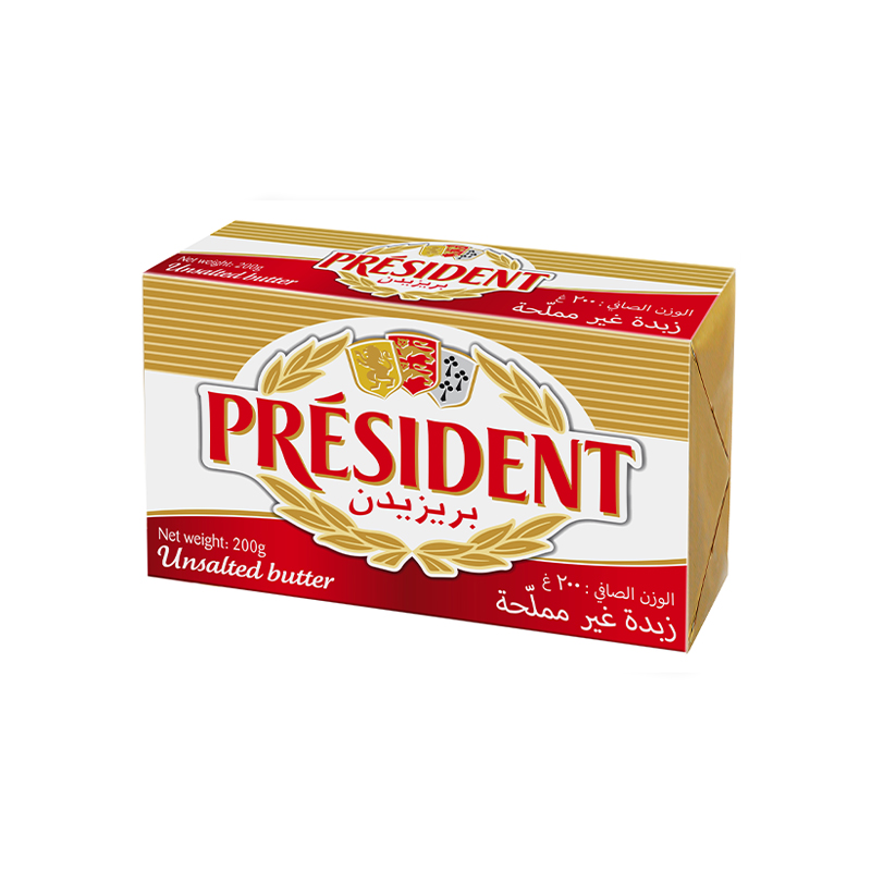 President Butter Unsalted 200g