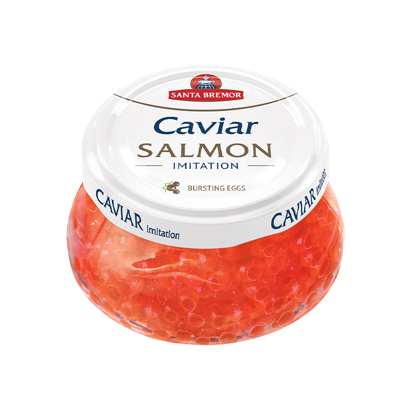 Santa-Bremor Salmon Caviar ''Stolnaya'' Imitation, Pasteurized, 230g