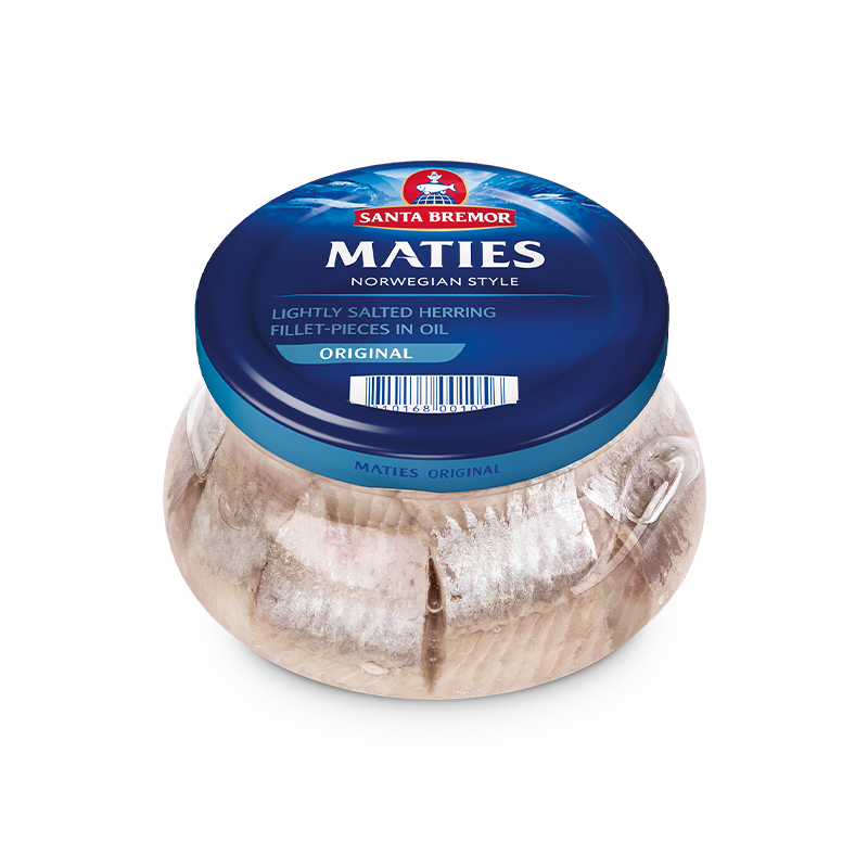 Santa-Bremor "Matjas“ Herring Fillet Original In Glass Jar
