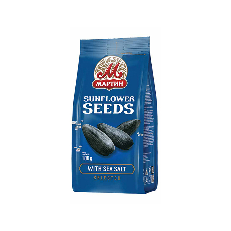 Martin Roasted Black Sunflower Seeds Salted 100g