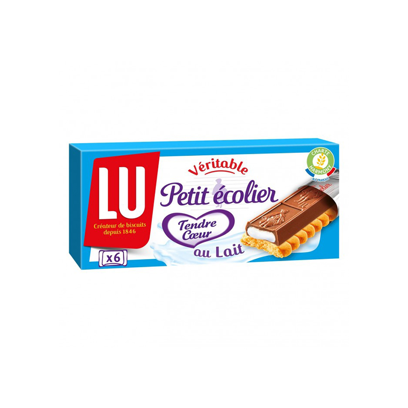 LU Petit Ecolier Soft Milk Chocolate Biscuits 120g
