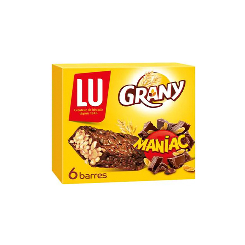 LU Grany Maniac Chocolate Cereal Bars 160g