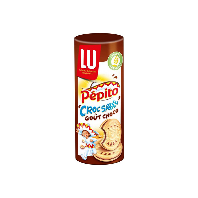 LU Pepito Croc Sable Chocolate Filled Biscuits 294g