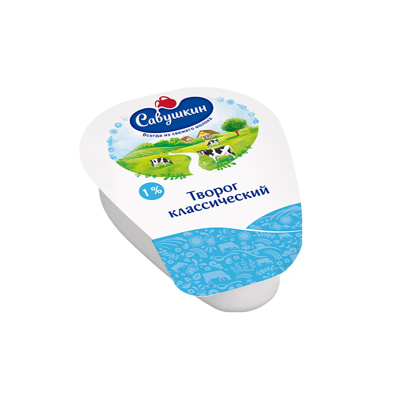 Savushkin Cottage Cheese 1% 180g